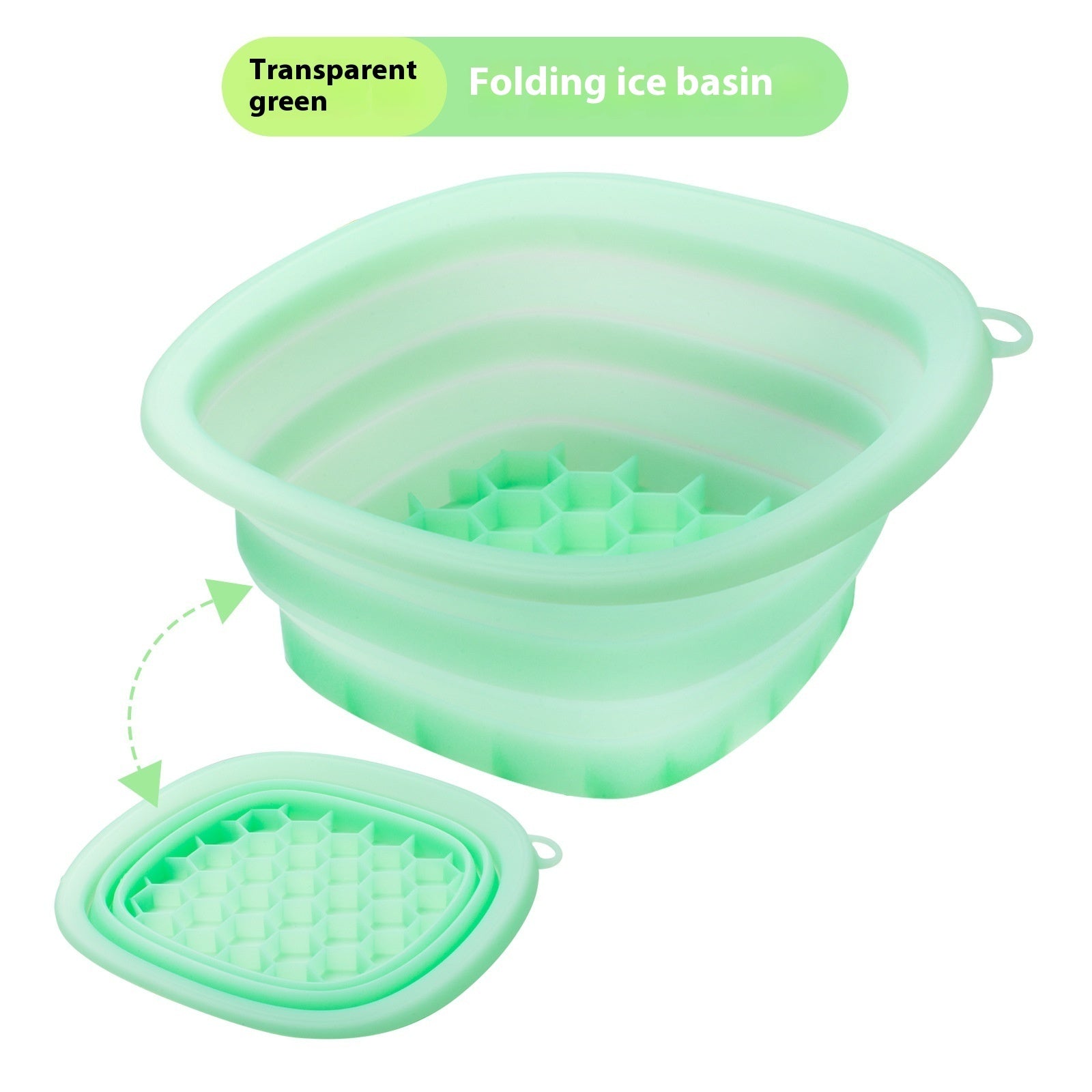 Silicone Folding Ice Tray Ice Facial Care Ice-bath Wash Basin