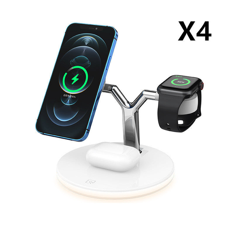 3-In-1 Magnetic Wireless Charger 15W Fast Charging Station For Magsafe Chargers