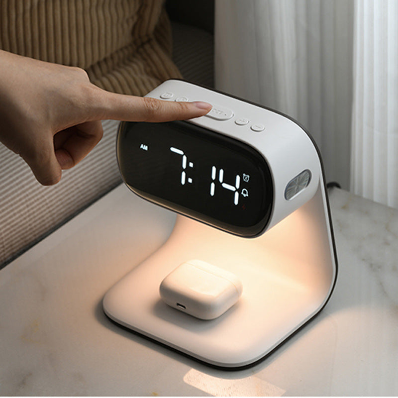 Multifunctional Electronic Alarm and Wireless Charger Clock