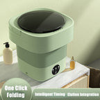Portable Mini Foldable Washing Machine With Spinning Dry Gadgets