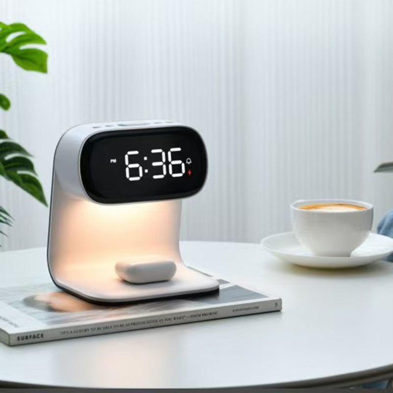Multifunctional Electronic Alarm and Wireless Charger Clock