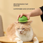 Avocado Shaped Cat/Dog Brush: Self-Cleaning Hair Grooming