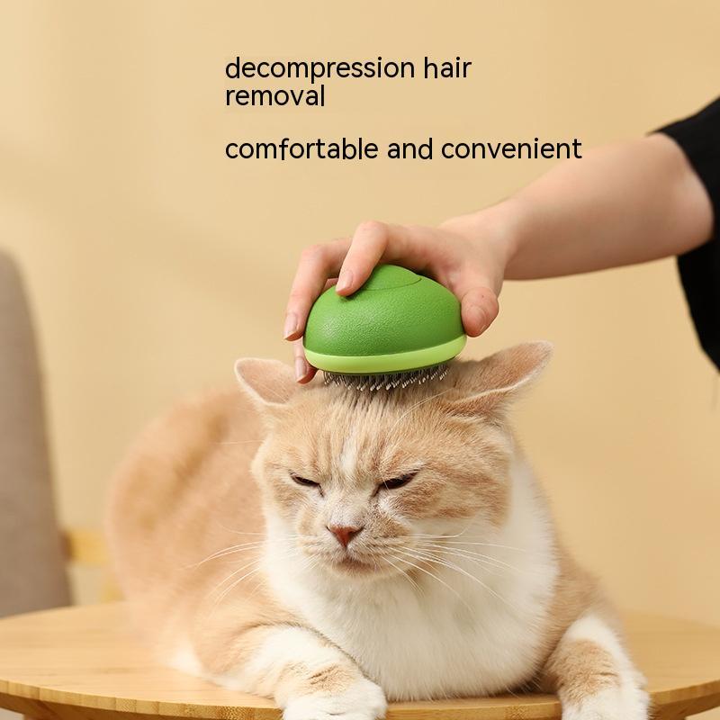 Avocado Shaped Cat/Dog Brush: Self-Cleaning Hair Grooming