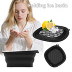 Silicone Folding Ice Tray Ice Facial Care Ice-bath Wash Basin